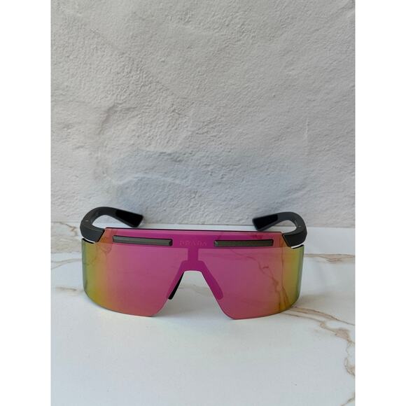 NEW Prada Sport PS B06S Mirrored Sunglasses in Grey $569 main image 4